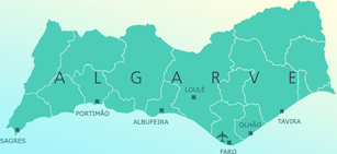 Mapa do algarve | Portugal